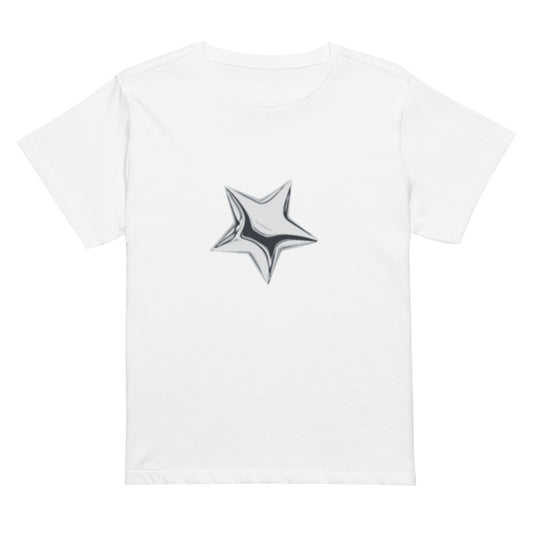 'Silverstar' high-waisted t-shirt